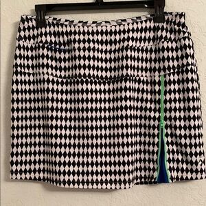Jofit Black and White Skort Golf Tennis Pockets Women’s Uniform Size XXL